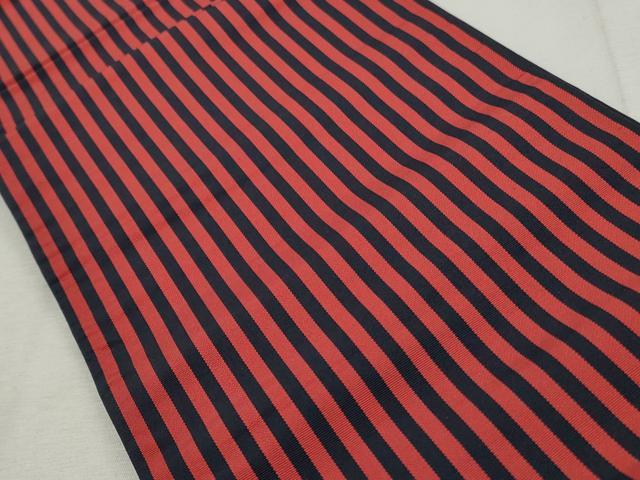 平和屋着物◎本場筑前博多織 両面 半幅帯 献上 正絹 逸品 CABH8723qe