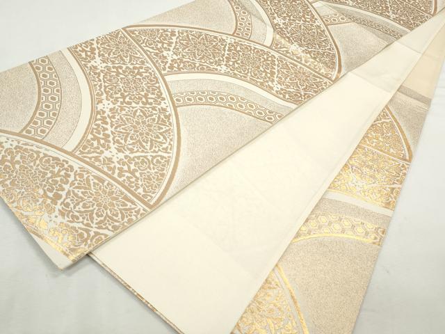 平和屋着物◎六通柄袋帯 花唐草文 正絹 逸品 CABH8733qe