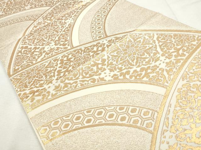平和屋着物◎六通柄袋帯 花唐草文 正絹 逸品 CABH8733qe