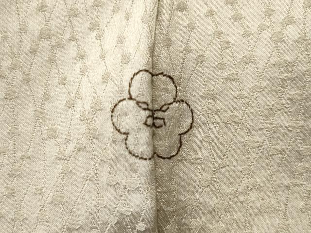 平和屋着物■訪問着 刺繍 絞り 絵絣青海波文 銀糸 正絹 逸品 CABH8823ev