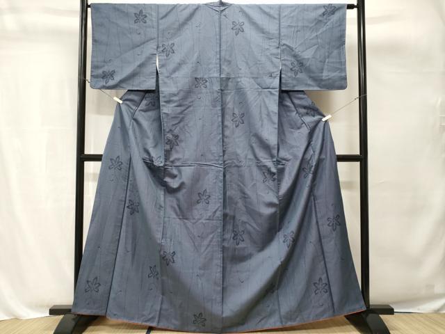 平和屋着物■上質な紬 花唐草文 正絹 逸品 CABH8841ev