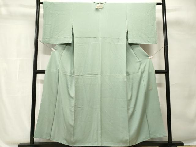 平和屋着物■上質な色無地 作家物 豆がら茶色 正絹 逸品 CABH8848ev