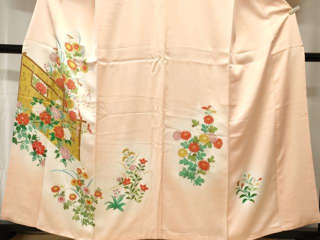 平和屋着物■訪問着 草花文 暈し染め 金彩 正絹 逸品 CABH8858ev