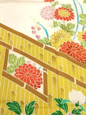 平和屋着物■訪問着 草花文 暈し染め 金彩 正絹 逸品 CABH8858ev