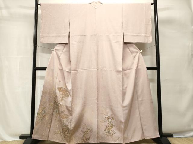 平和屋着物■中国三大刺繍 スワトウ刺繍 総刺繍 訪問着 芒地紙草花文 暈し染め 金彩 正絹 逸品 CABH8862ev