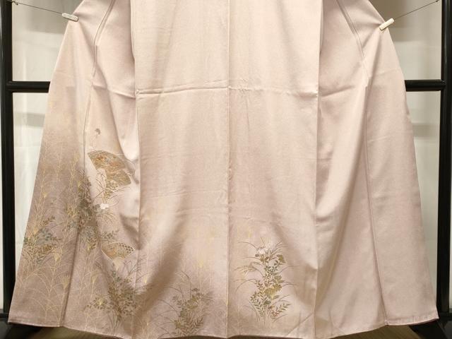平和屋着物■中国三大刺繍 スワトウ刺繍 総刺繍 訪問着 芒地紙草花文 暈し染め 金彩 正絹 逸品 CABH8862ev