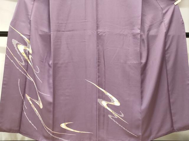 平和屋着物■訪問着 駒刺繍 流水花文 金彩 正絹 逸品 CABH8869ev