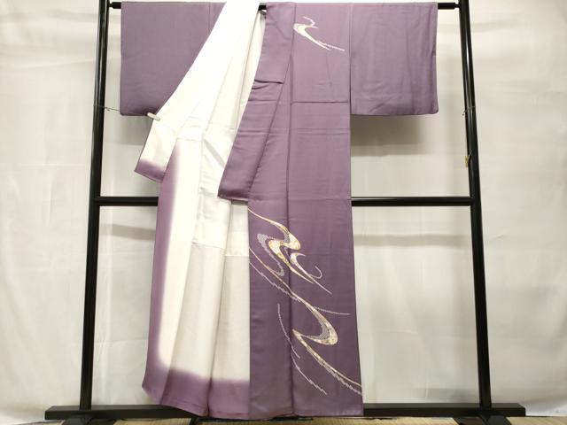 平和屋着物■訪問着 駒刺繍 流水花文 金彩 正絹 逸品 CABH8869ev