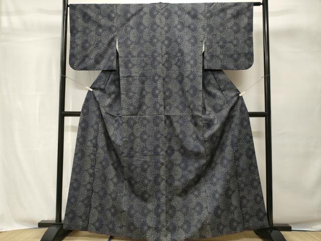 平和屋着物■上質な紬 菊丸文 正絹 逸品 CABH8880ev