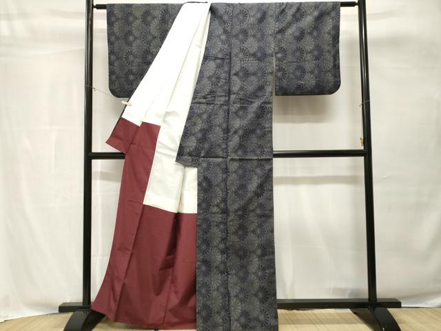平和屋着物■上質な紬 菊丸文 正絹 逸品 CABH8880ev