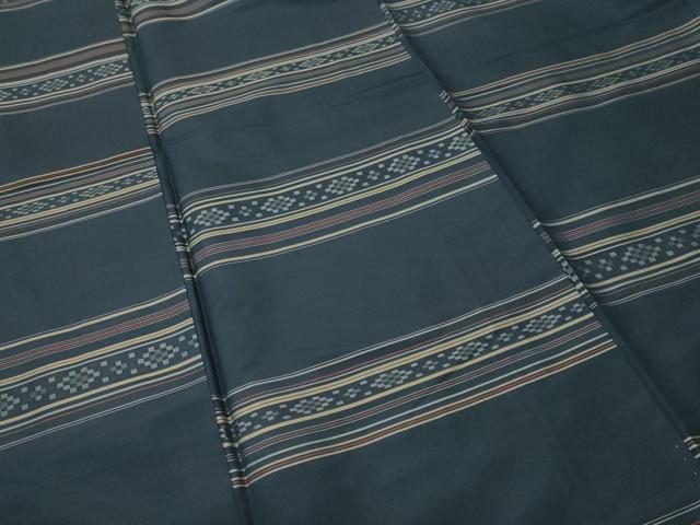 平和屋着物■上質な紬 横段抽象文 正絹 逸品 CABH8886ev