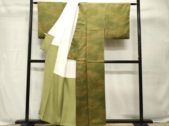 平和屋着物■上質な小紋 霞文 暈し染め 正絹 逸品 CABH8933ev