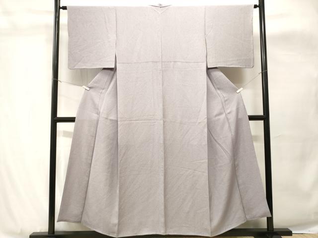 平和屋着物■上質な色無地 霞地紋 藤色 正絹 逸品 CABH8938ev