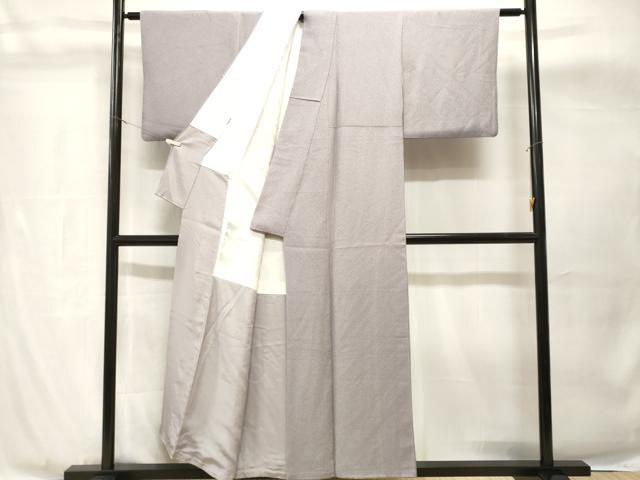 平和屋着物■上質な色無地 霞地紋 藤色 正絹 逸品 CABH8938ev