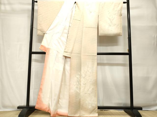 平和屋着物■訪問着 枝花文 暈し染め 金彩 正絹 逸品 CABH8965ev
