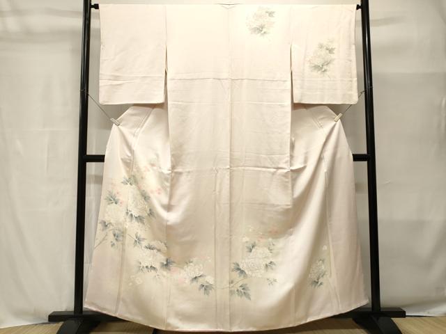平和屋着物■訪問着 刺繍 枝花文 暈し染め 正絹 逸品 CABH8987ev