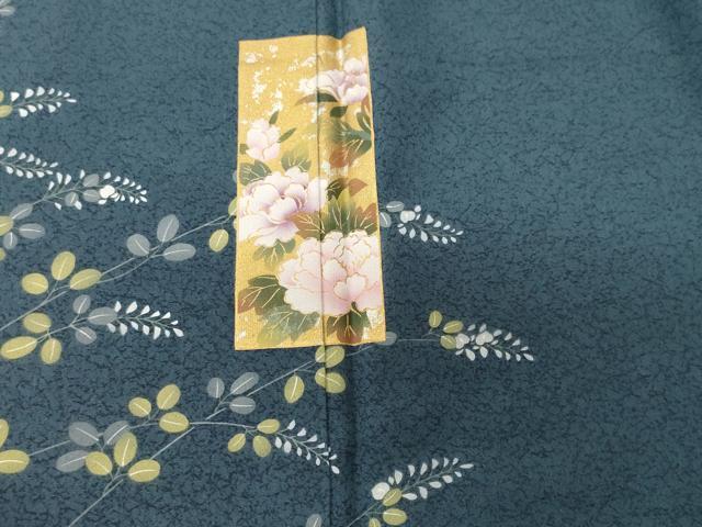 平和屋着物■訪問着 色紙草花文 金銀彩 正絹 逸品 CABH8992ev