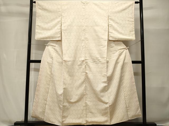 平和屋着物■上質な小紋 亀甲重ね文 正絹 逸品 CABH8995ev