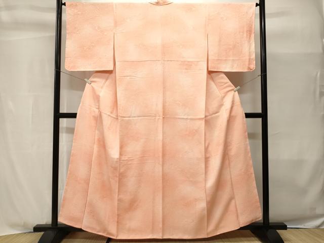 平和屋着物■上質な小紋 霞文 短冊芝草花地紋 暈し染め 正絹 逸品 CABH9005ev