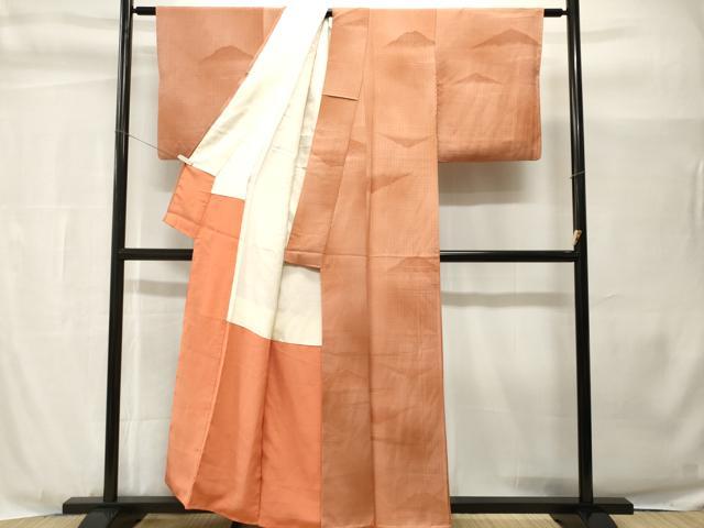 平和屋着物■上質な小紋 遠山地紋 霞文 暈し染め 正絹 逸品 CABH9016ev