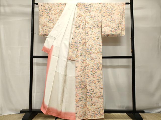 平和屋着物■上質な小紋 松竹梅御所解文 正絹 逸品 CABH9019ev