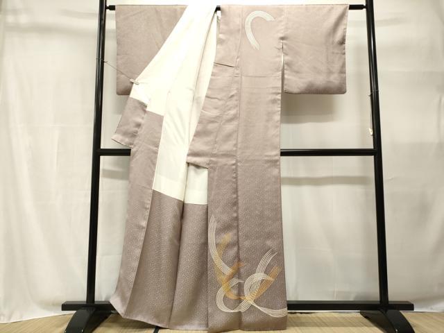 平和屋着物■訪問着 抽象文 金彩 正絹 逸品 CABH9075ev