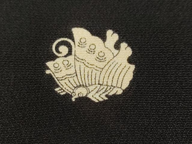 平和屋着物■豪華黒留袖 駒刺繍 絵巻飛鶴草花文 金彩 正絹 逸品 CABH9093ev