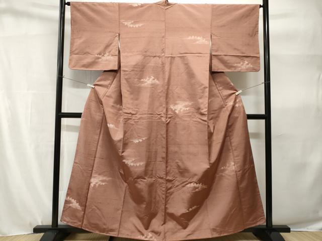 平和屋着物■上質な紬 樹林文 正絹 逸品 未使用 CABH9131ev