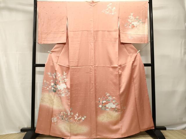 平和屋着物■訪問着 雲取り御所解文 暈し染め 金彩 正絹 逸品 CABH9165ev