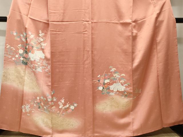 平和屋着物■訪問着 雲取り御所解文 暈し染め 金彩 正絹 逸品 CABH9165ev