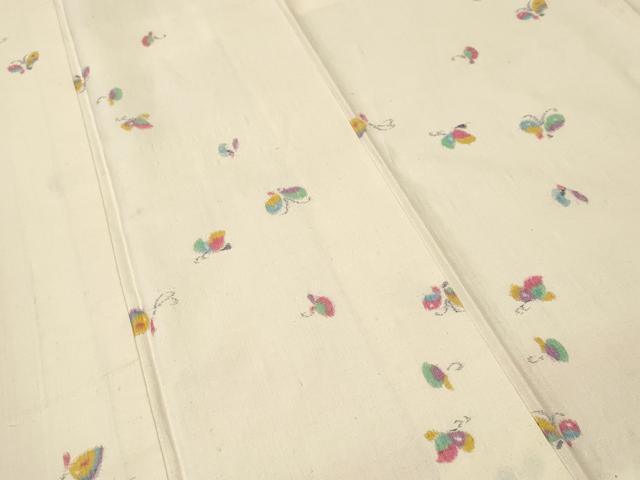 平和屋着物■上質な紬 舞蝶文 正絹 逸品 CABH9166ev