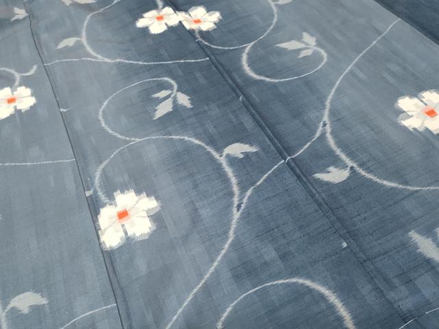 平和屋着物■上質な紬 花唐草文 正絹 逸品 未使用 CABH9169ev