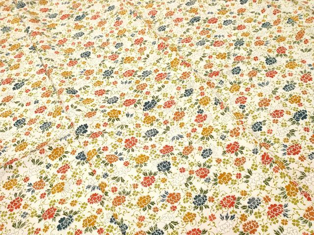 平和屋着物■上質な小紋 花唐草文 三越扱い 正絹 逸品 CABH9182ev