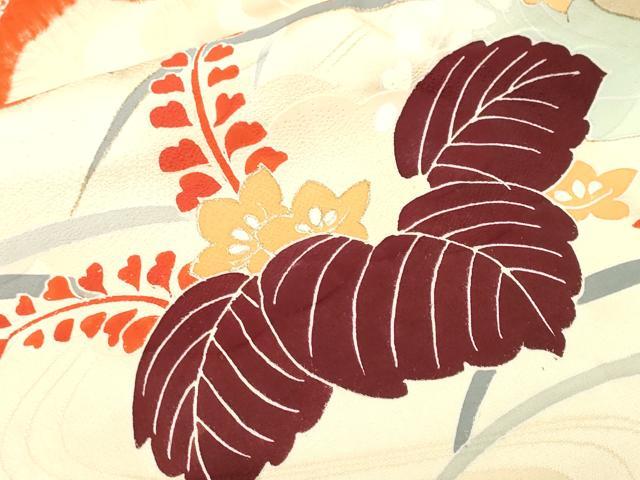 平和屋着物■豪華振袖 駒刺繍 絞り 芝草流水草花文 金彩 正絹 逸品 CABH9183ev