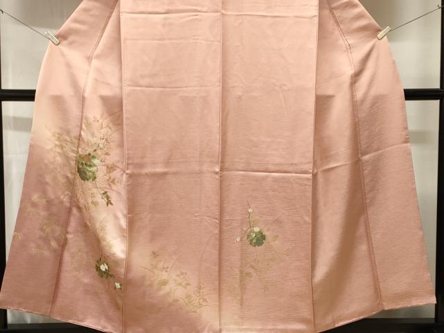 平和屋着物■訪問着 雪輪枝花文 暈し染め 金彩 正絹 逸品 CABH9185ev