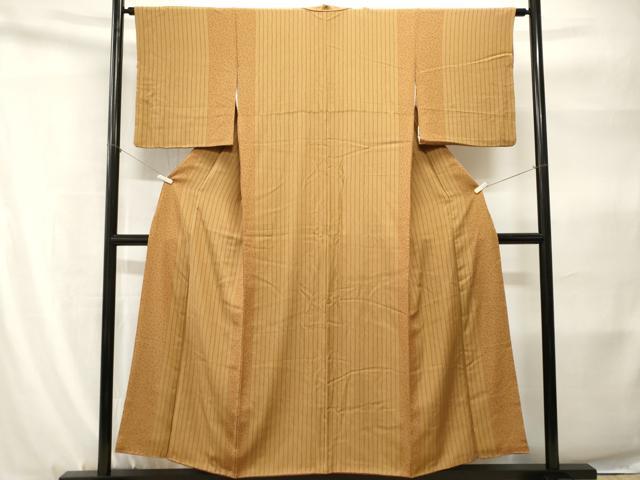 平和屋着物■上質な小紋 縞 桜間道 正絹 逸品 CABH9188ev