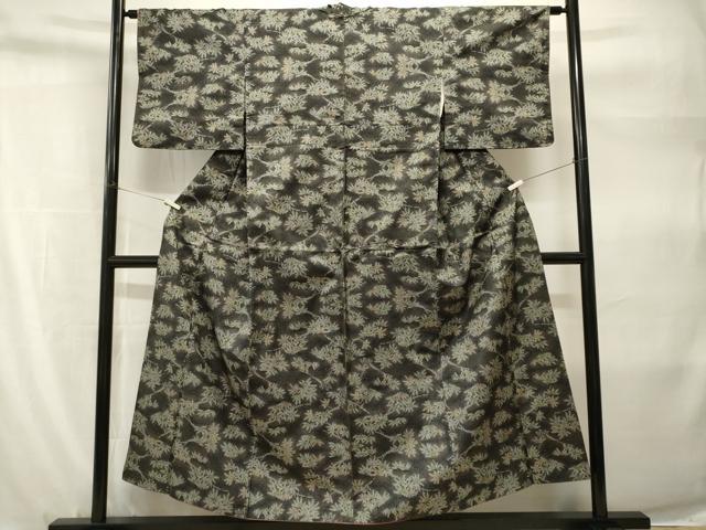 平和屋着物■本場大島紬 笹竹文 正絹 逸品 CABH9202ev