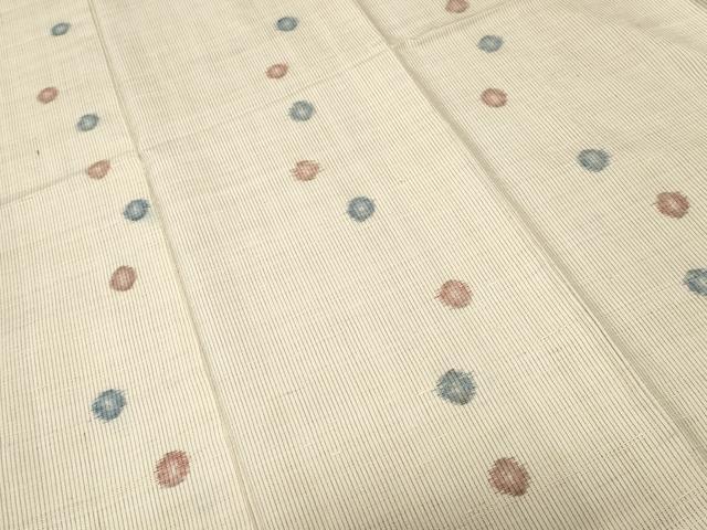 平和屋着物■上質な紬 縞 丸文 正絹 逸品 CABH9244ev
