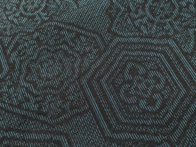 平和屋着物■上質な紬 吉祥花文 正絹 逸品 CABH9264ev