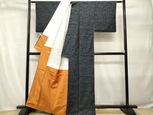 平和屋着物■上質な紬 有栖川菱文 正絹 逸品 CABH9292ev