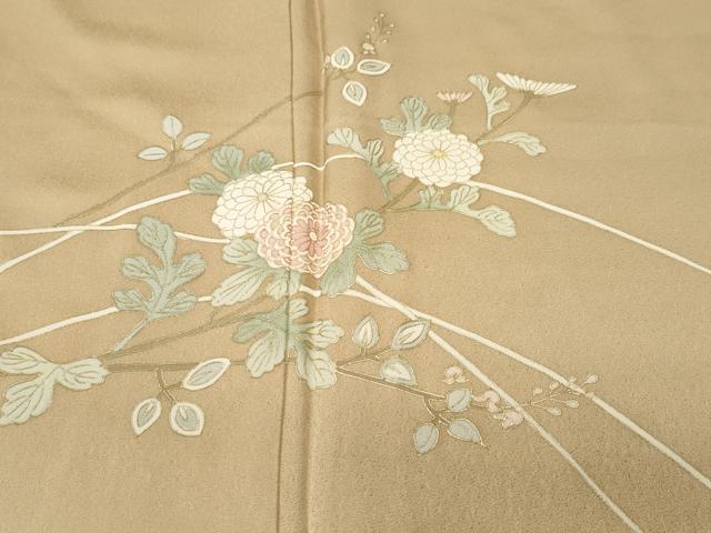 平和屋着物■訪問着 裏菊 枝菊文 暈し染め 金彩 正絹 逸品 CABH9303ev
