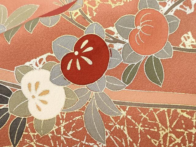 平和屋着物■訪問着 作家物 枝橘亀甲七宝花文 暈し染め 金銀彩 正絹 逸品 CABH9307ev