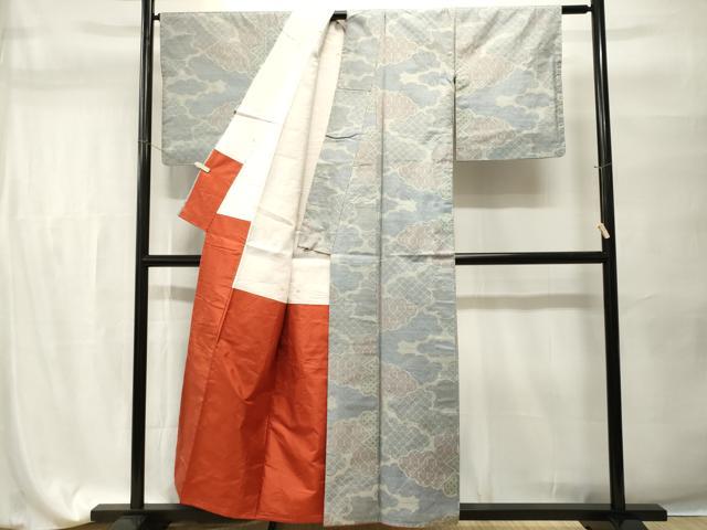 平和屋着物■本場大島紬 雲取り吉祥文 正絹 逸品 CABH9534ev