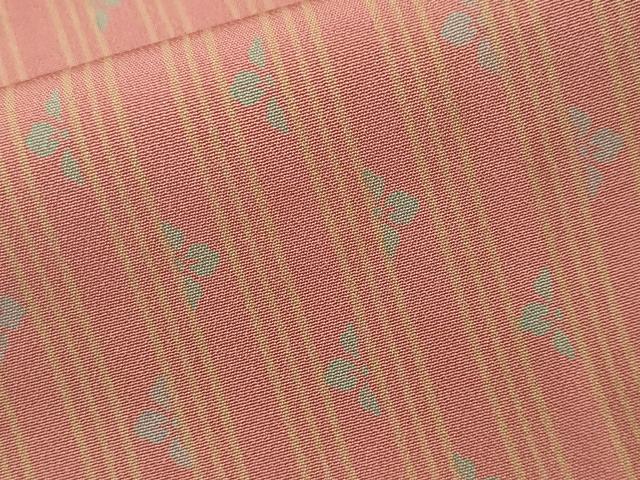 平和屋着物■上質な小紋 花菱縞文 正絹 逸品 CABH9540ev