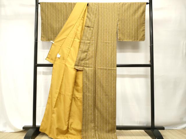平和屋着物■小紋 菱縞文 洗える着物 CABH9557ev