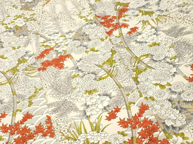 平和屋着物■上質な小紋 花籠文 金彩 正絹 逸品 CABH9566ev