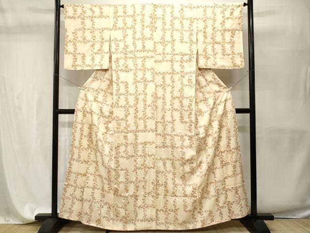 平和屋着物■上質な小紋 枝楓文 金彩 正絹 逸品 CABH9579ev