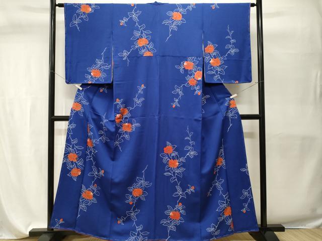 平和屋着物■上質な小紋 枝花文 金彩 正絹 逸品 未使用 CABH9580ev