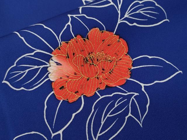 平和屋着物■上質な小紋 枝花文 金彩 正絹 逸品 未使用 CABH9580ev