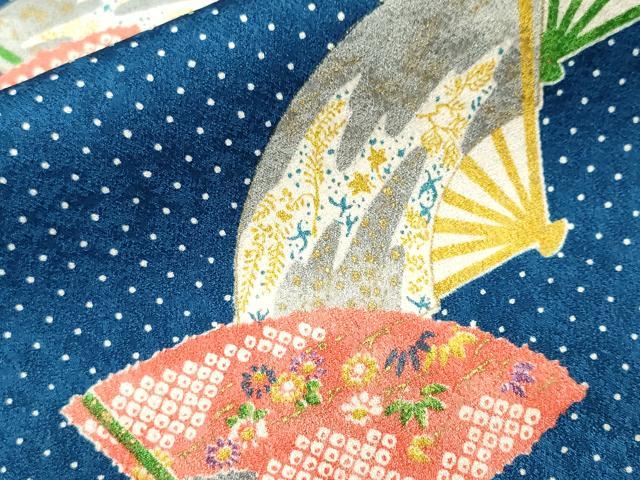 平和屋着物■上質な小紋 扇面花文 金彩 やまと誂製 正絹 逸品 CABH9586ev